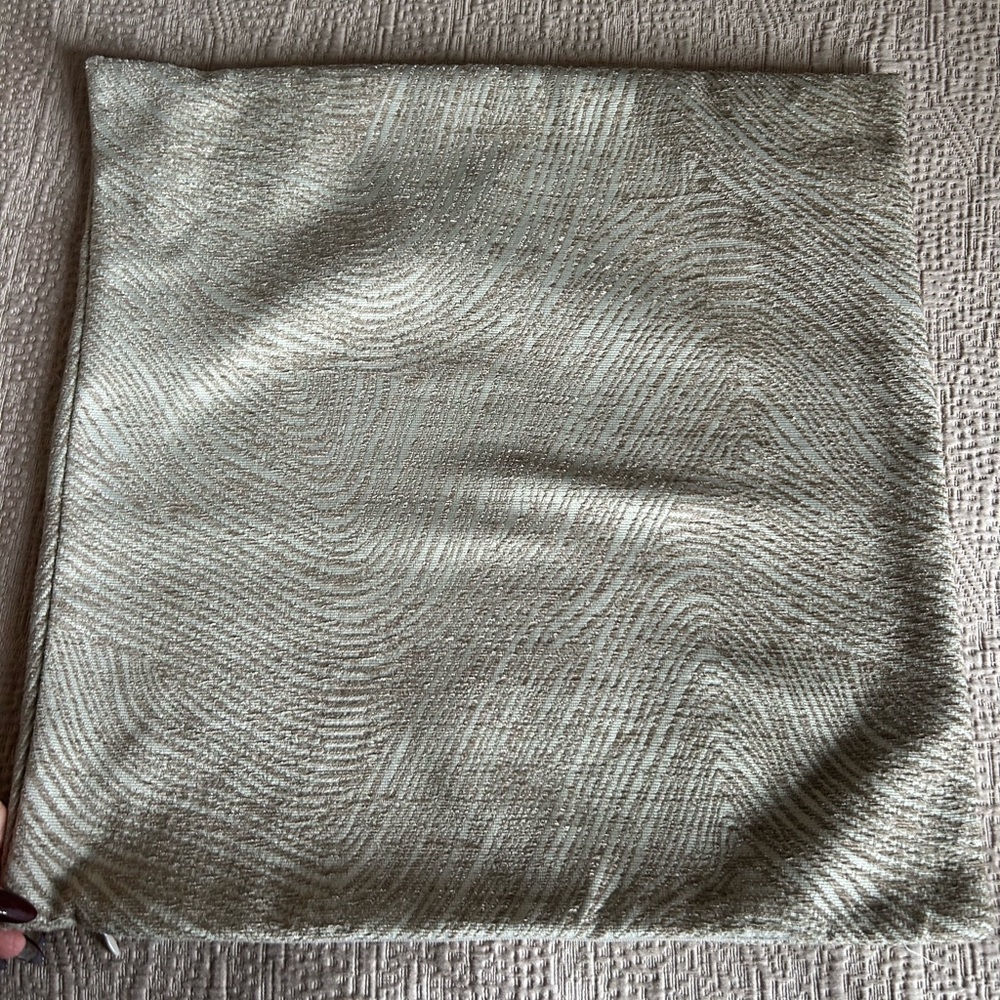 West Elm warm grayish purple textured pillow from last season 18 by 18